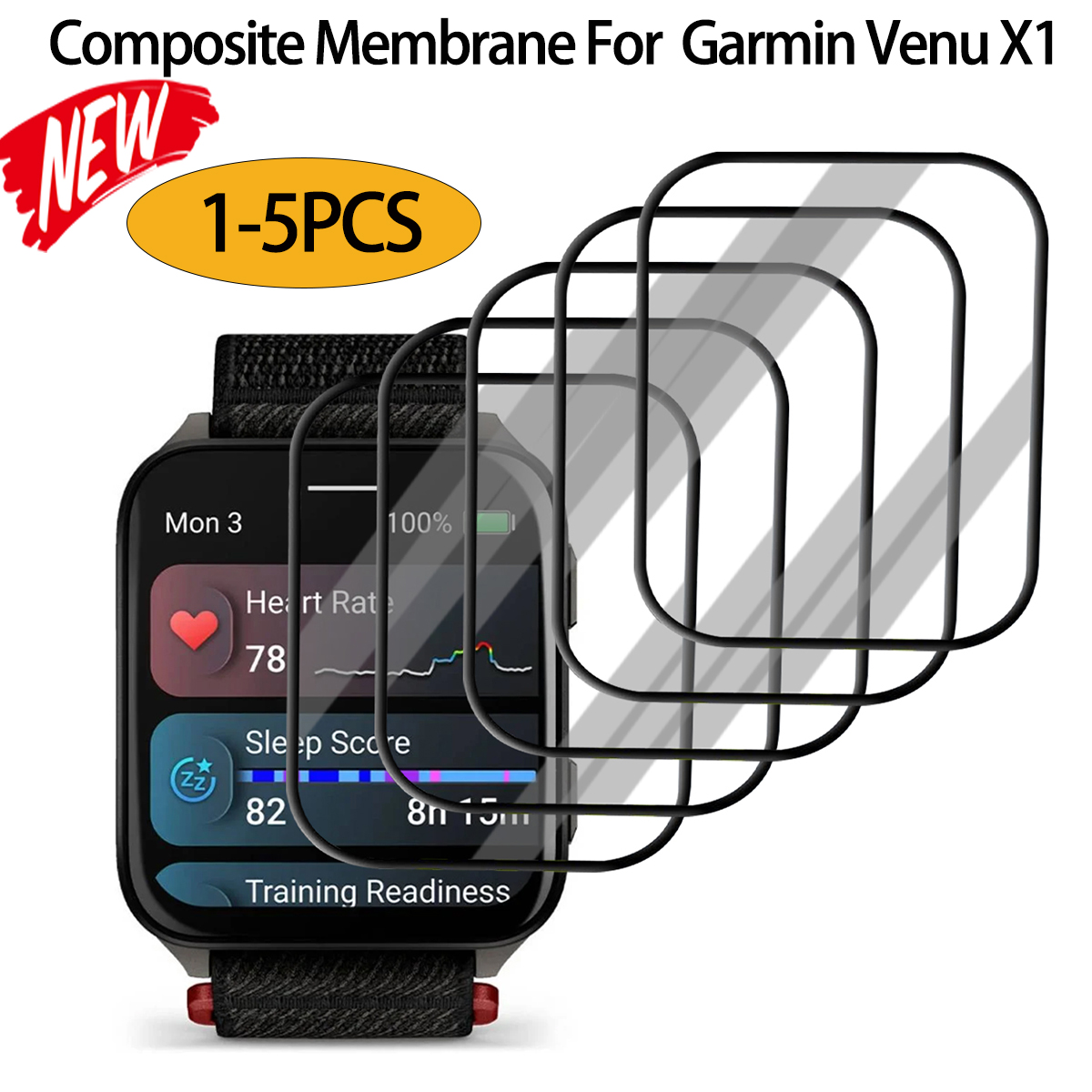 Curved Edge Screen - Anti-scratch Film For Garmin Venu X1