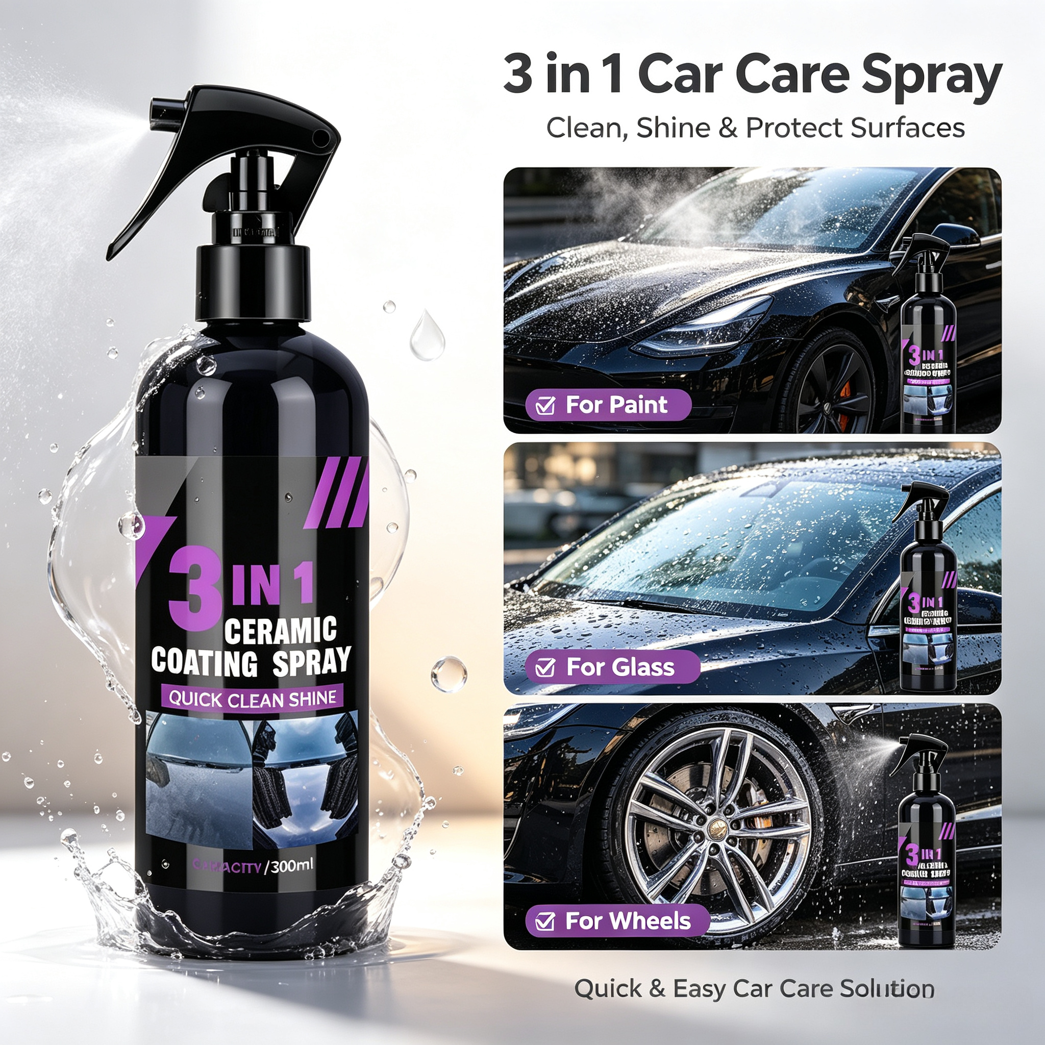 Nano Liquid Coating - Nano Crystal Hydrophobic Car Ceramic Coating