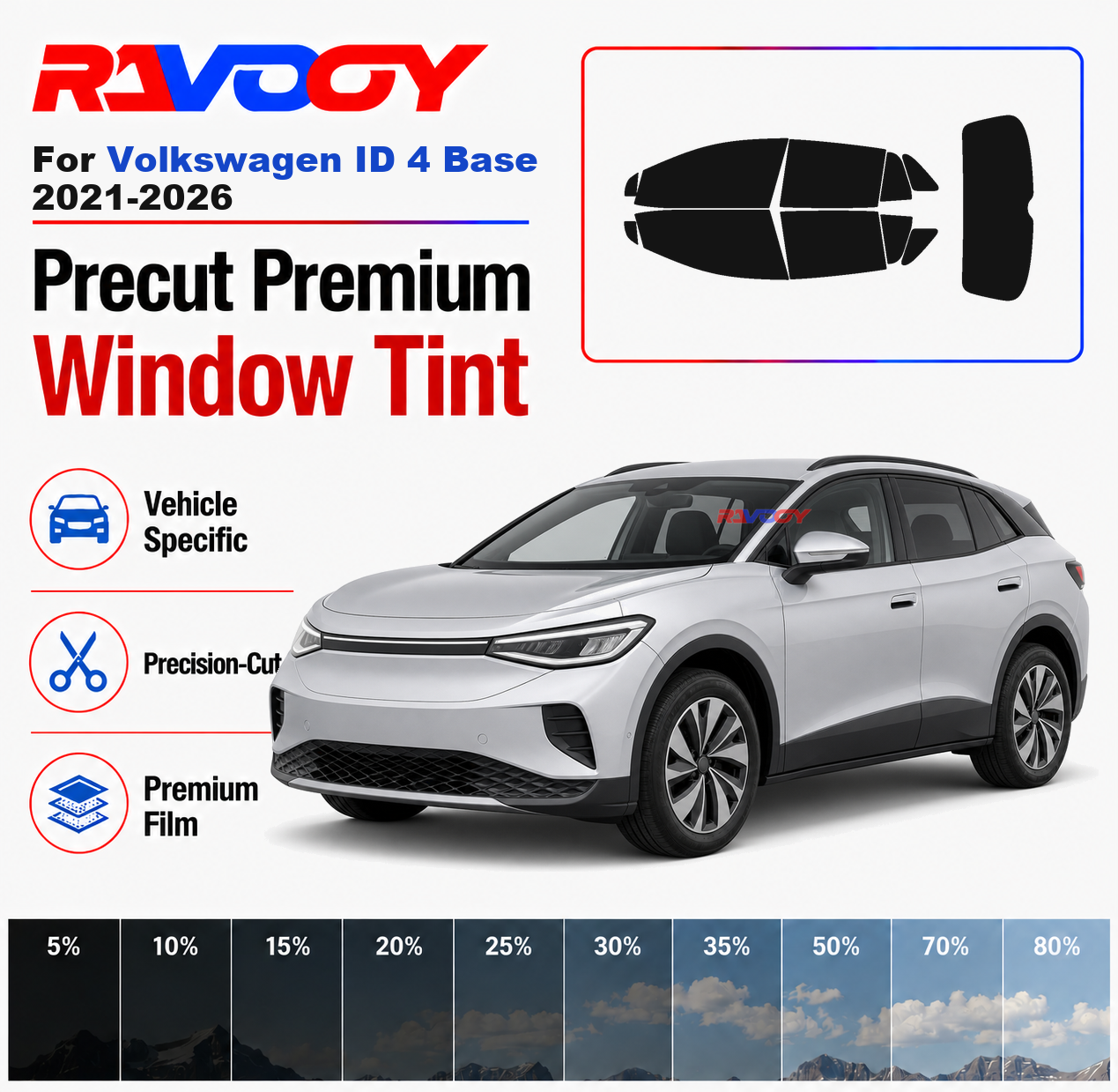 Premium Precut Window Tint Kit - Privacy Screen Protector recension och pris