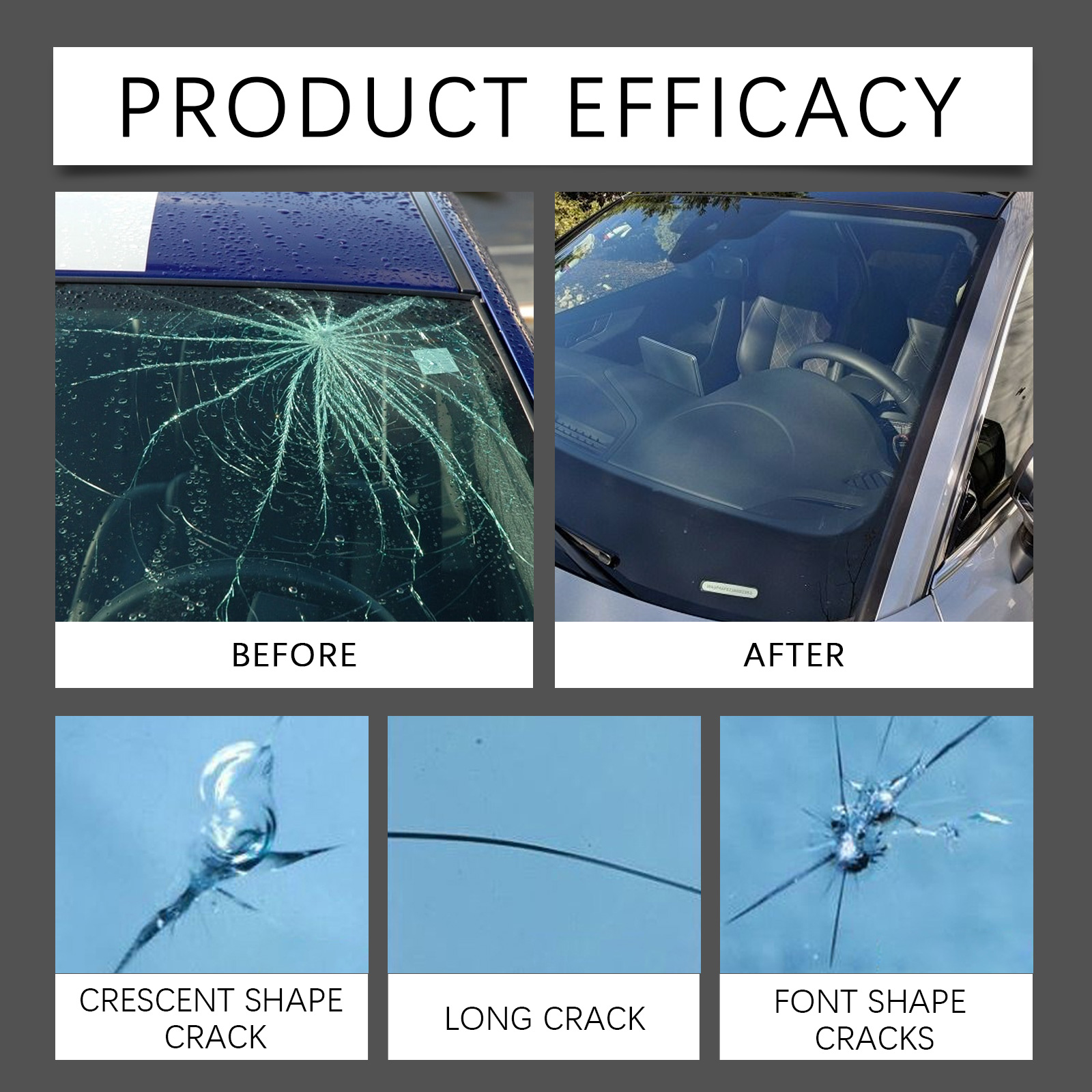 Car Windshield Crack Repair Re - Liquid Uv Glue Kit recension och pris