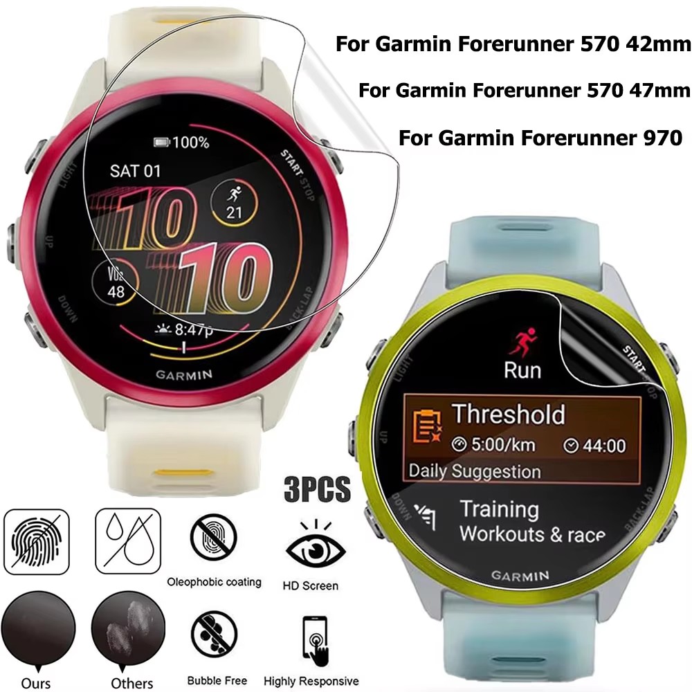 1-3Pcs Hydrogel Film For Garmi - Smartwatch Screen Film recension och pris