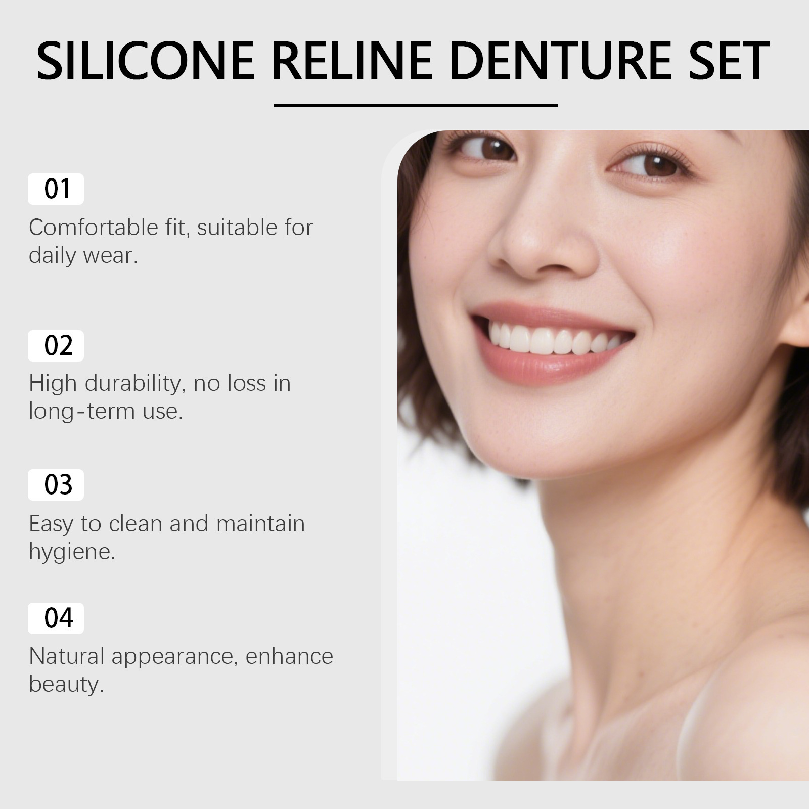 Denture Full Set Over Gums Kit - Full Cover Adhesive recension och pris