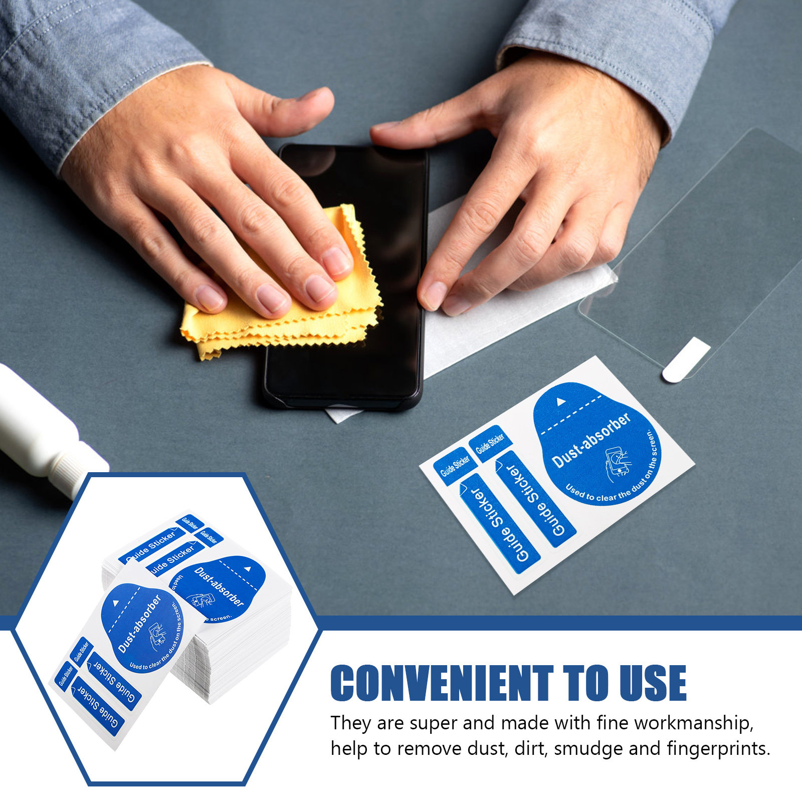 200pcs LCD Screen Dust Removal - Dust Removal Sticker recension och pris