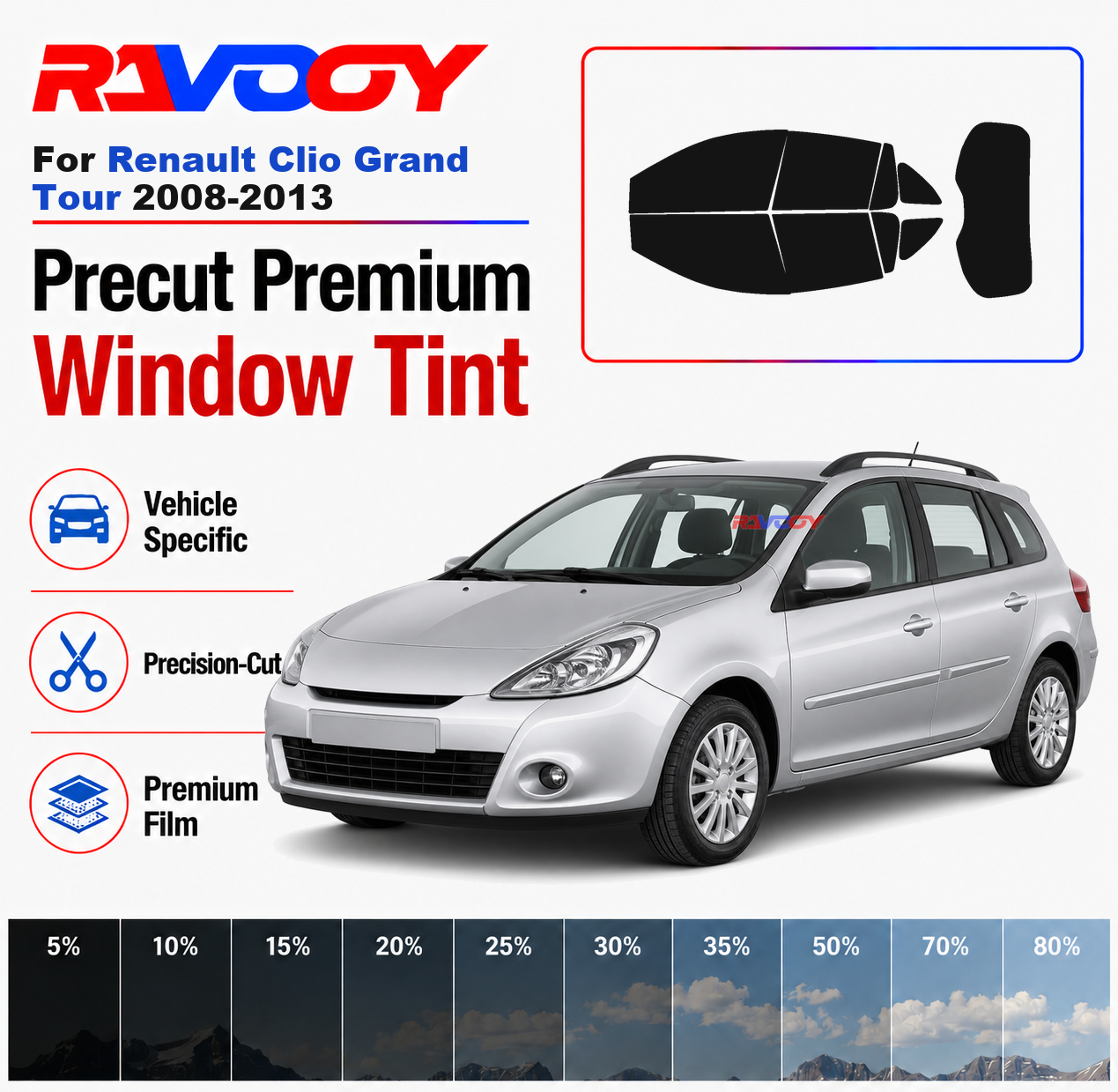 Premium Precut Window Tint Kit - Privacy Screen Protector recension och pris