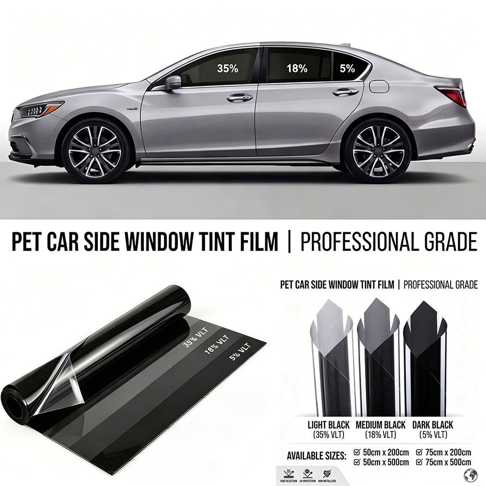 2m/5m 5/18/35 Percent VLT Car  - Glass Protector Auto recension och pris