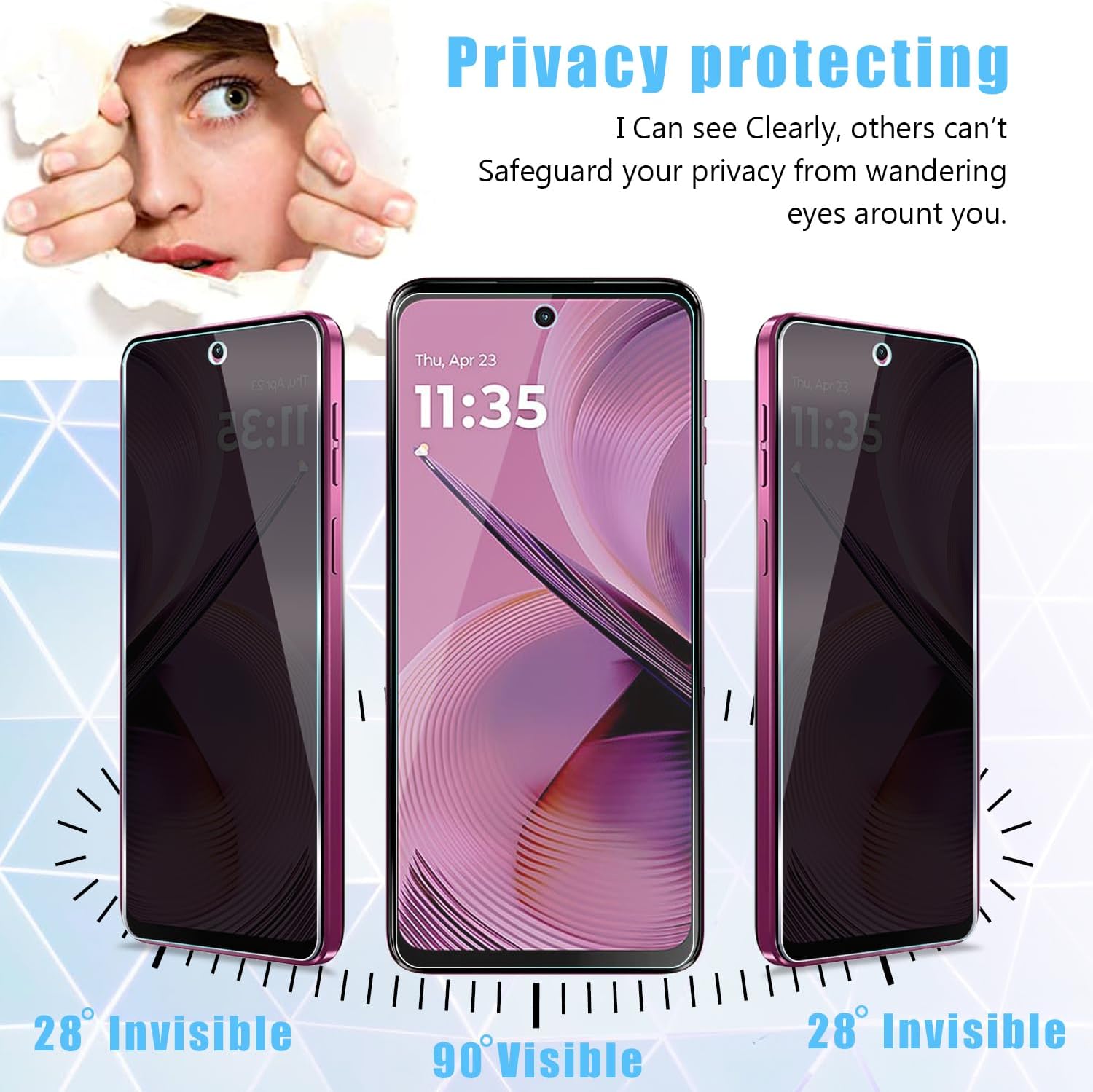 [2 Pack] For Honor 400 Lite/40 - Privacy Filter 2Pack recension och pris