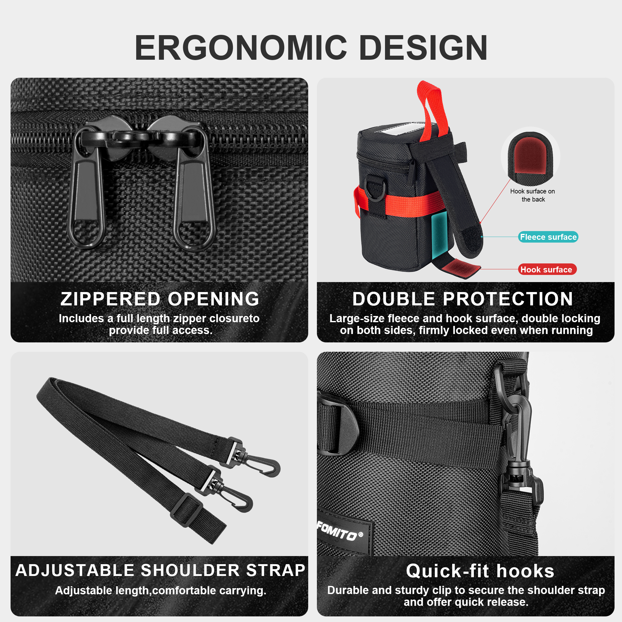 FOMITO Camera Lens Bag Waterpr - Camera Lens Protector recension och pris