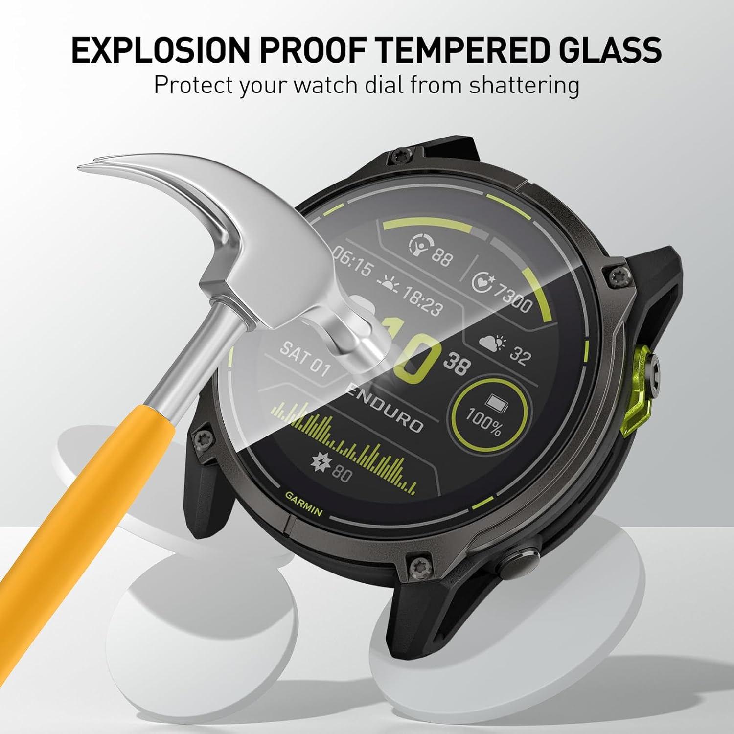 Tempered Glass Films For Garmi - Smartwatch Screen Film recension och pris
