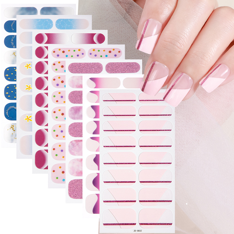 16Tips Marble Gradient Starry  - Full Cover Adhesive recension och pris