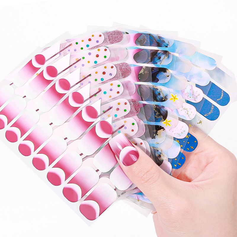 16Tips Marble Gradient Starry  - Full Cover Adhesive recension och pris