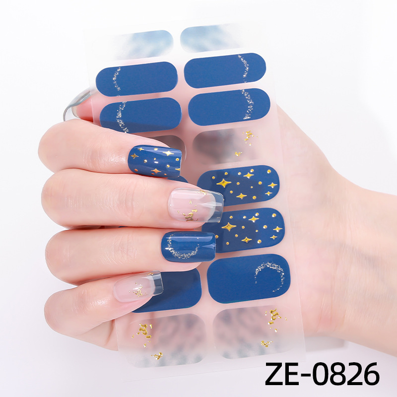 16Tips Marble Gradient Starry  - Full Cover Adhesive recension och pris