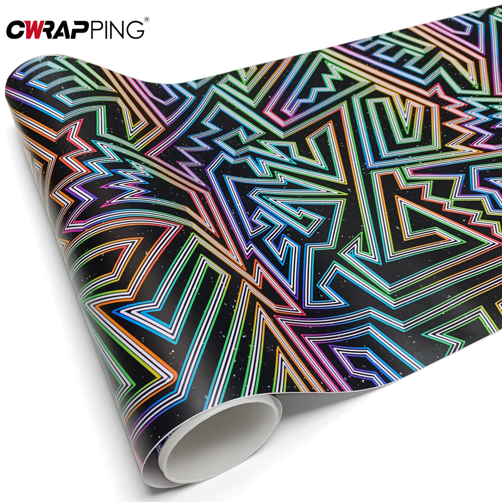 Rainbow Line Car Vinyl Wrap Ai - Full Cover Adhesive recension och pris