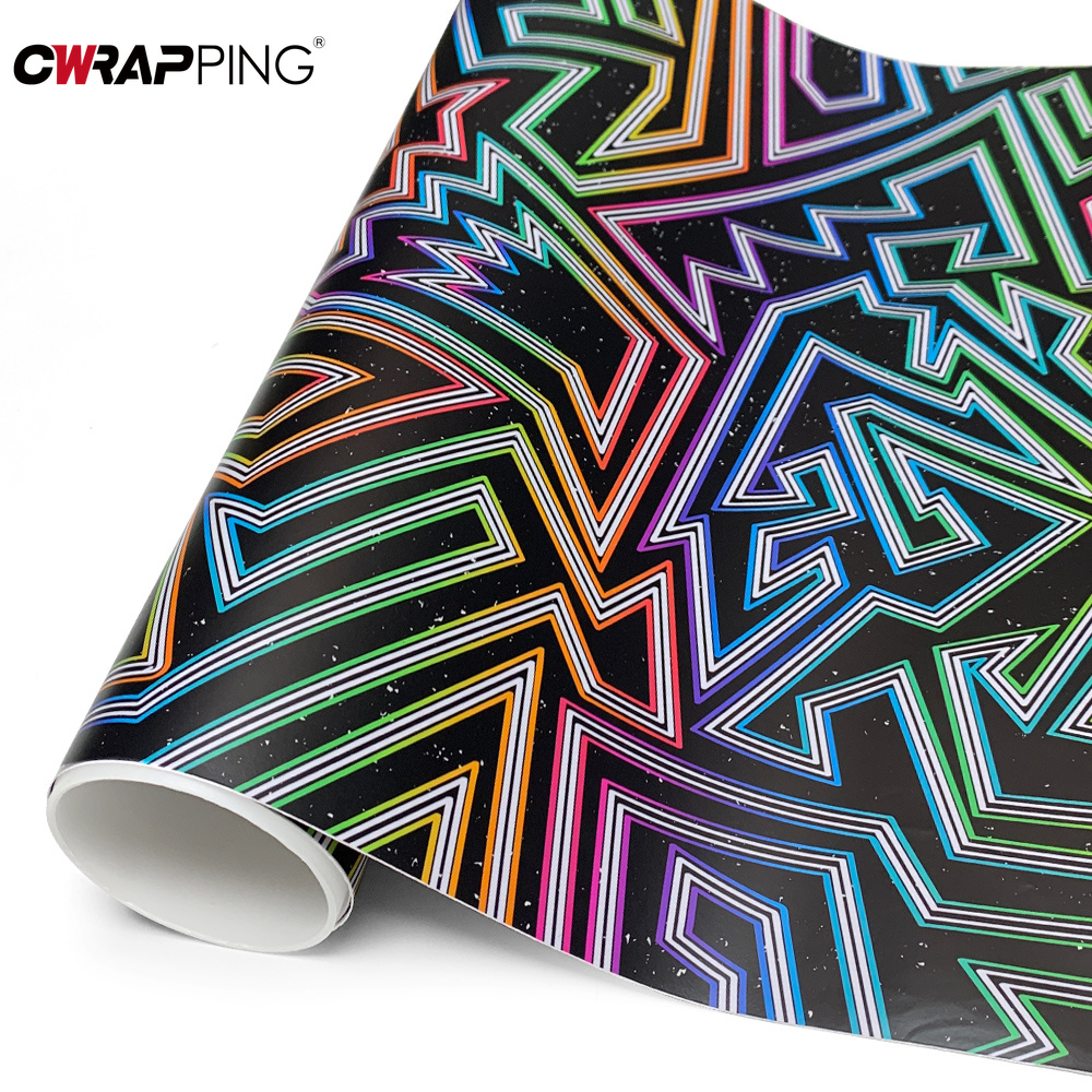 Rainbow Line Car Vinyl Wrap Ai - Full Cover Adhesive recension och pris
