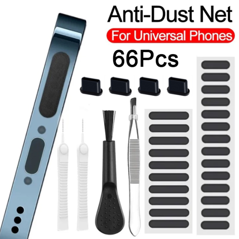 66PCS Dust Plug Phone Speaker  - Dust Removal Sticker recension och pris