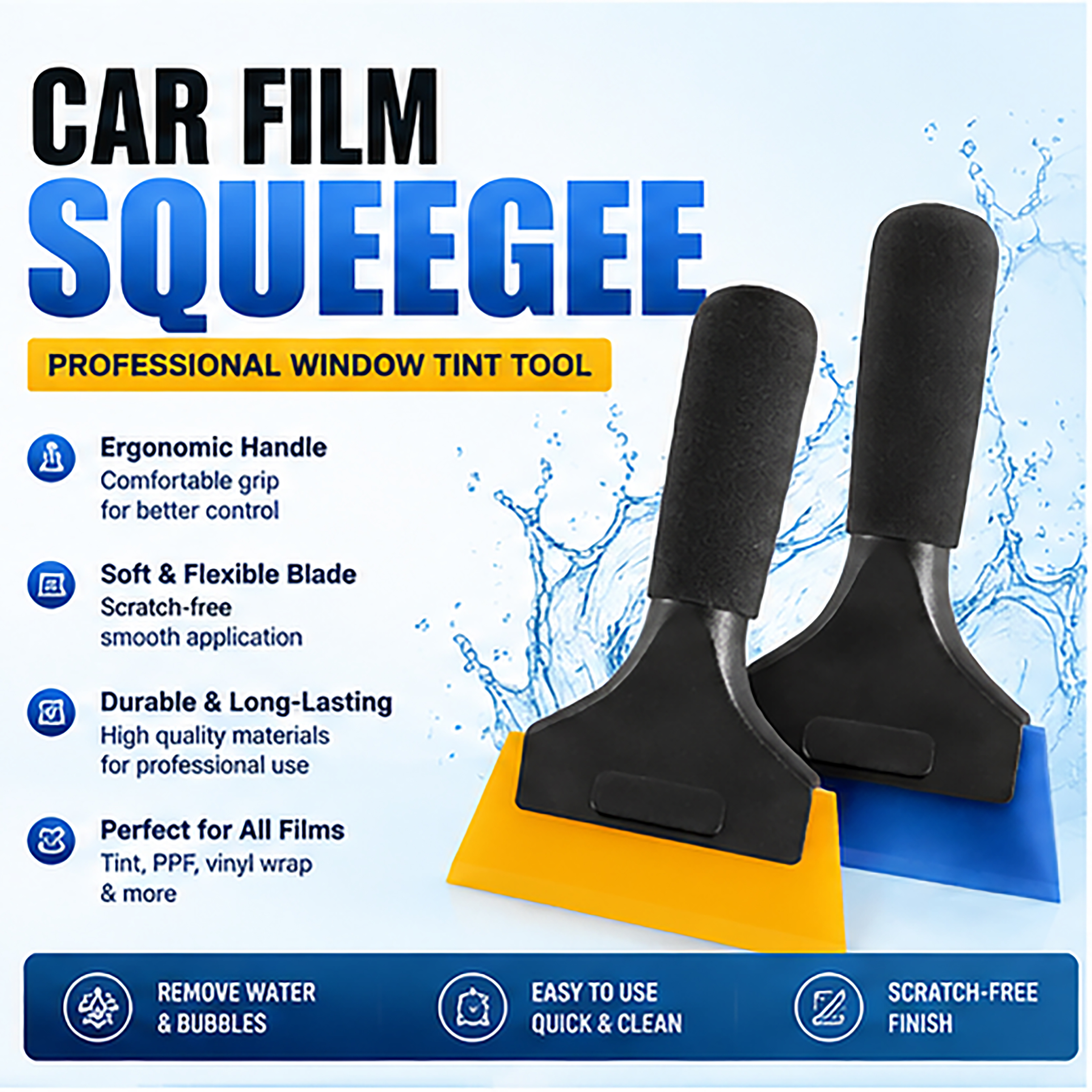 Car Anti Scratch Vinyl Wrap Sq - Air Bubble Remover recension och pris