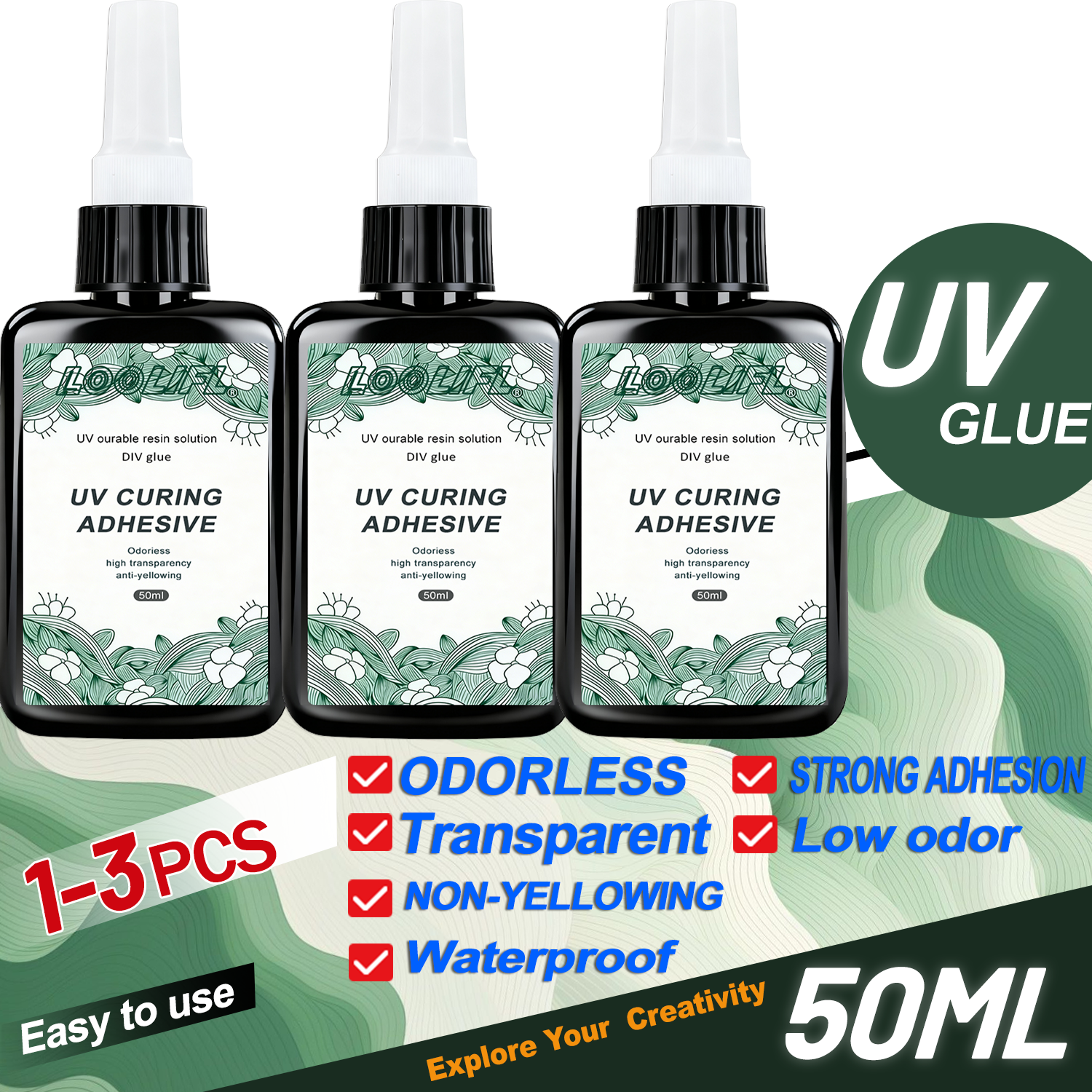 LOOLIFL New Strong 50ml UV Glu - Liquid Uv Glue Kit recension och pris