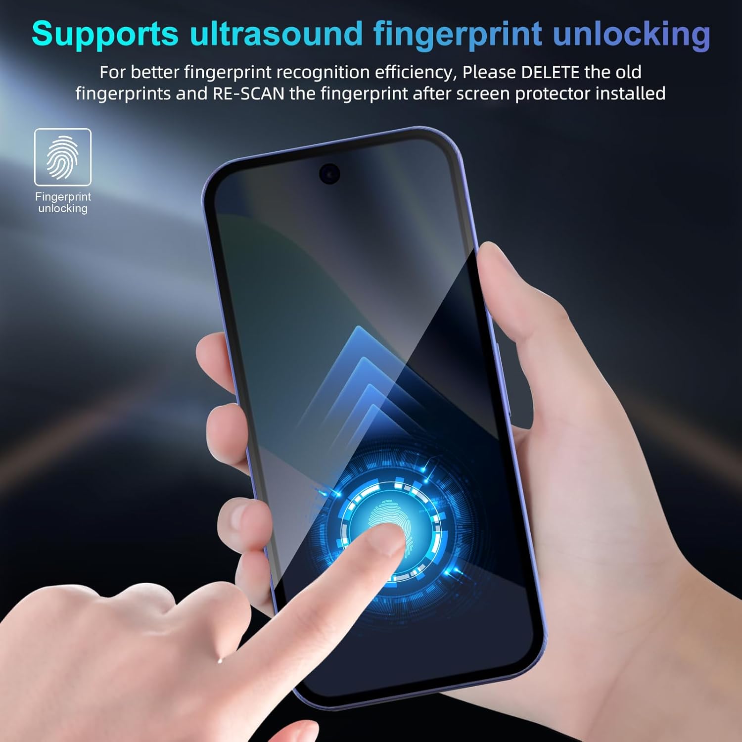 [2 Pack][Fingerprint Unlock Su - Privacy Filter 2Pack recension och pris