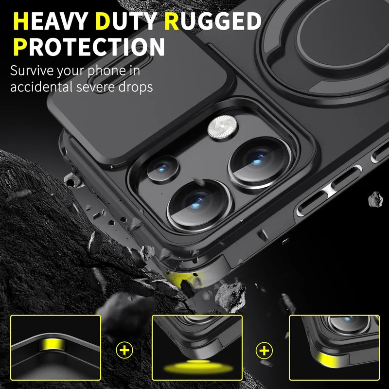 Shockproof Armor Magnetic Brac - Camera Lens Protector recension och pris