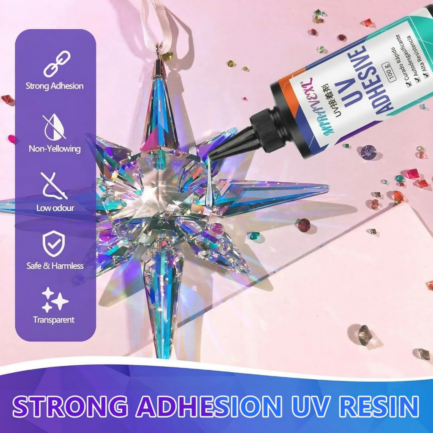 Upgraded UV Resin Kit with USB - Liquid Uv Glue Kit recension och pris
