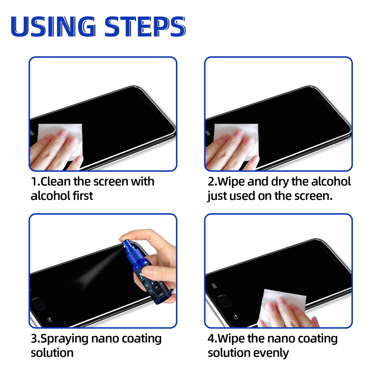 Screen Protector Spray Liquid  - Oleophobic Coating Spray recension och pris