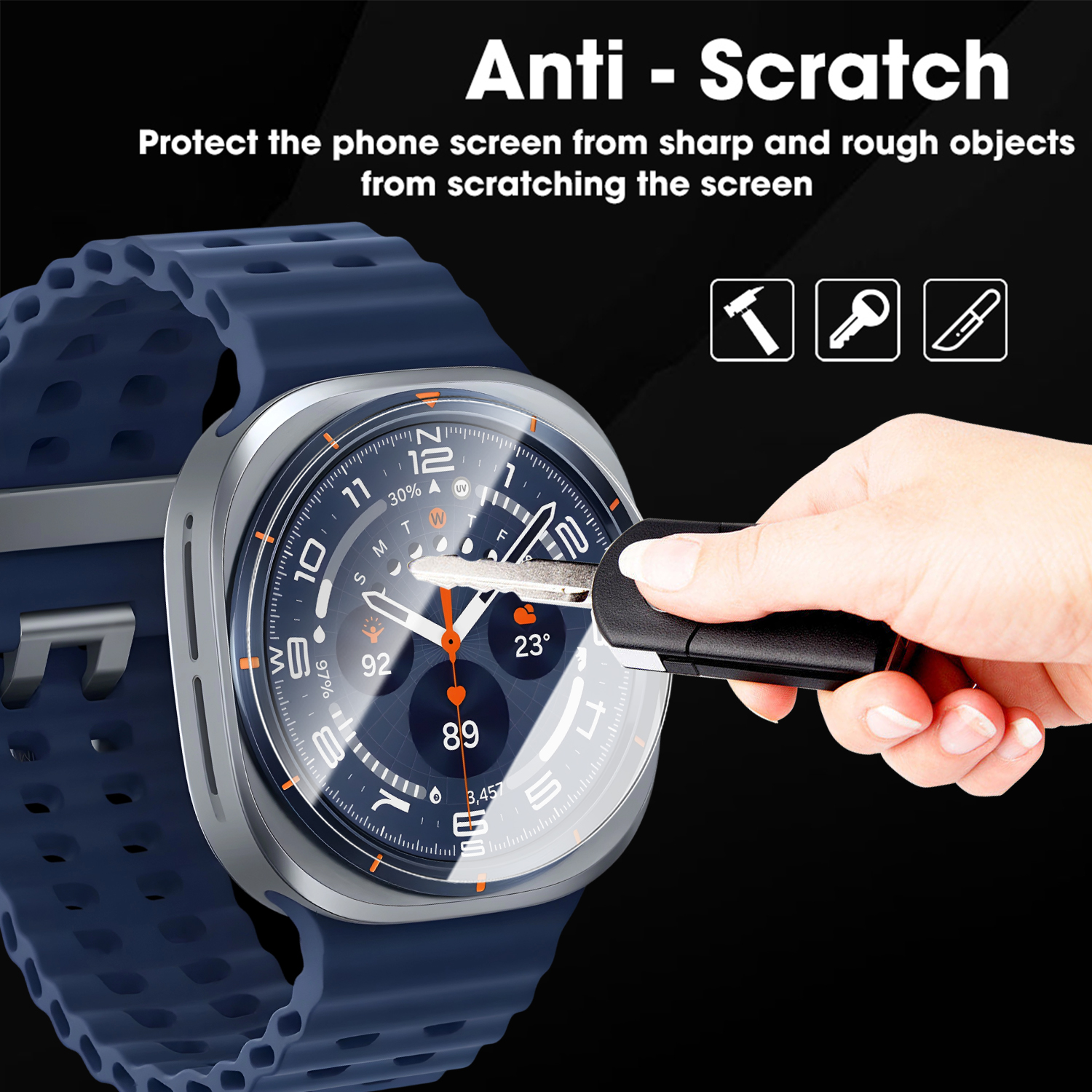 For Samsung Galaxy Watch Ultra - Glass Protector Auto recension och pris