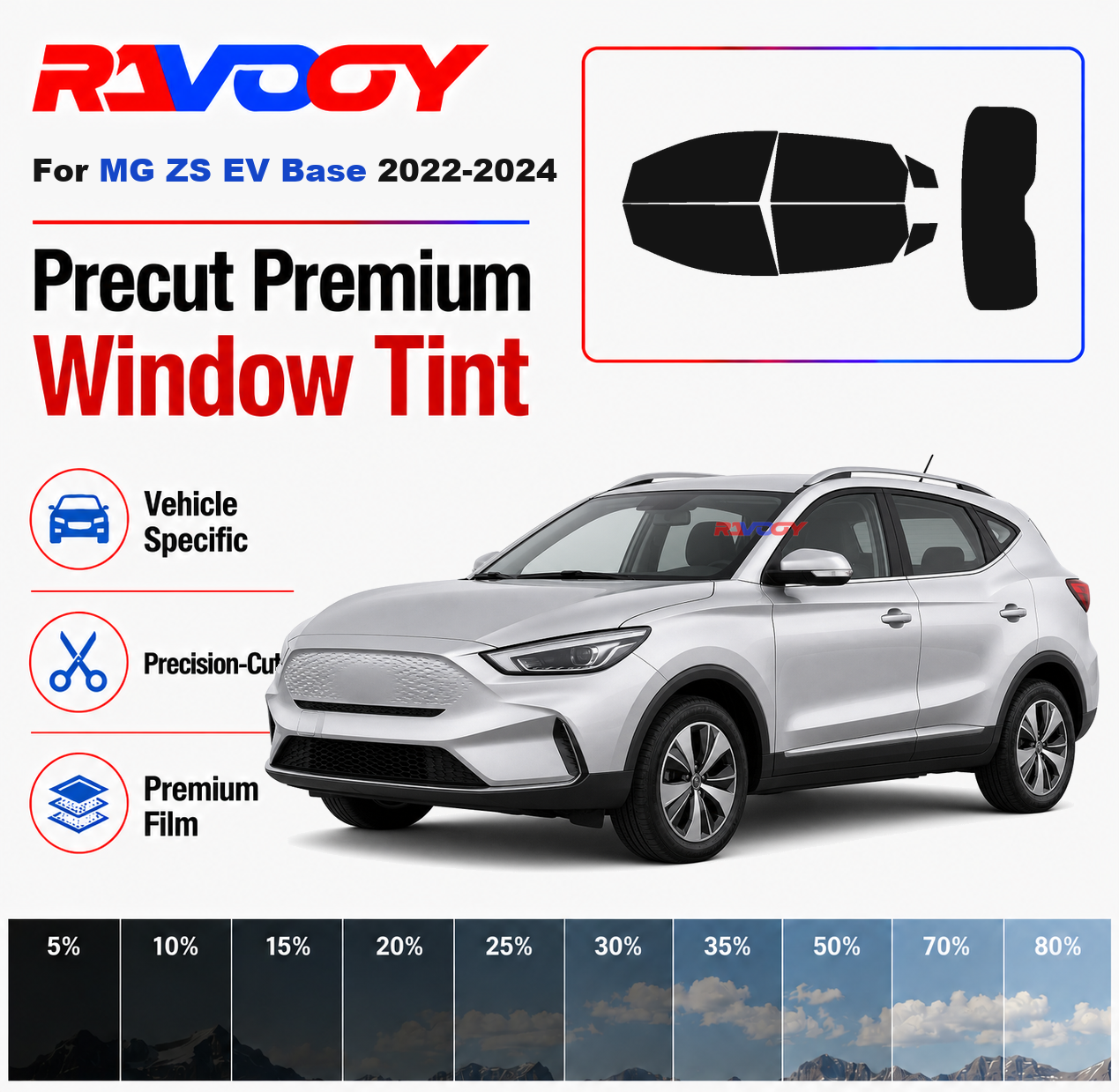 Premium Precut Window Tint Kit - Privacy Screen Protector recension och pris