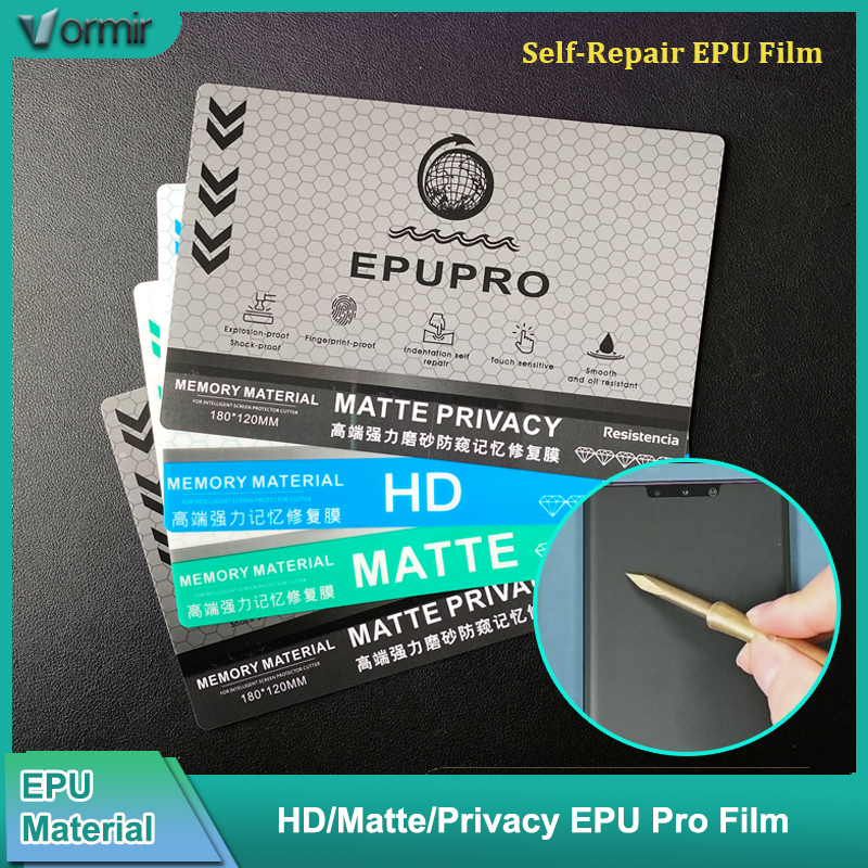 Vormir 50pcs Matte Privacy EPU - Screen Protector Cutter recension och pris