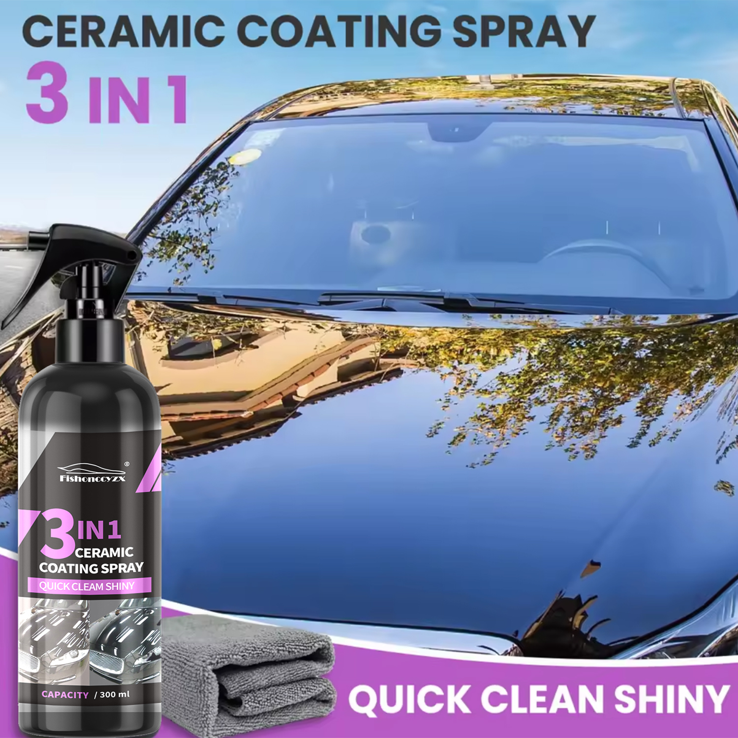 3 in 1 Car Ceramic Liquid Coat - Nano Liquid Coating recension och pris