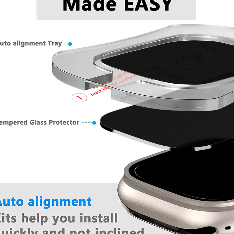Privacy Screen Protector Film  - Screen Alignment Tool recension och pris