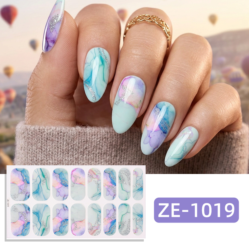 16Tips Glitter Marble Full Cov - Full Cover Adhesive recension och pris