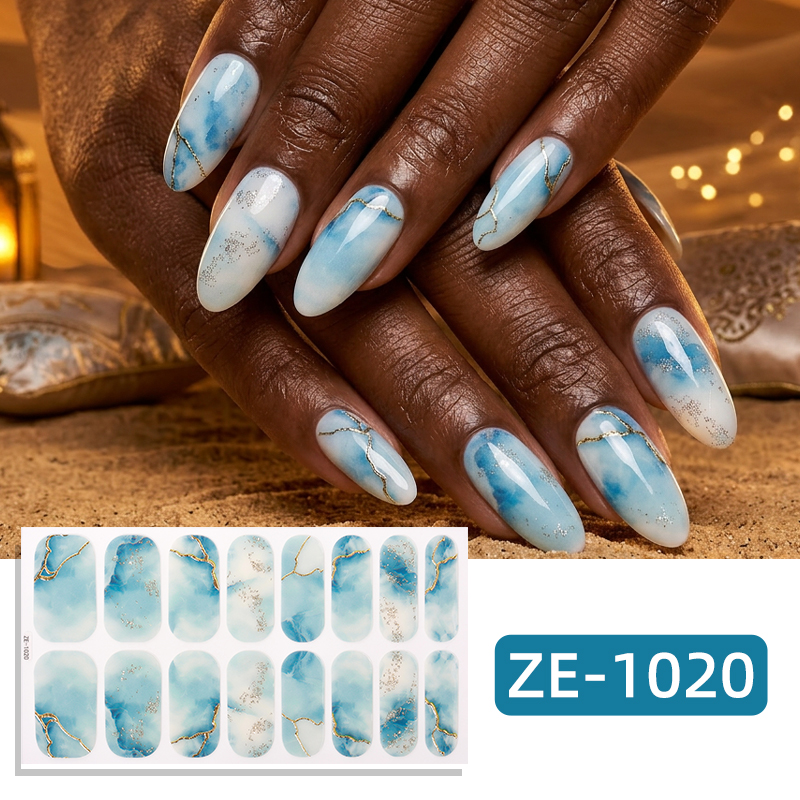 16Tips Glitter Marble Full Cov - Full Cover Adhesive recension och pris