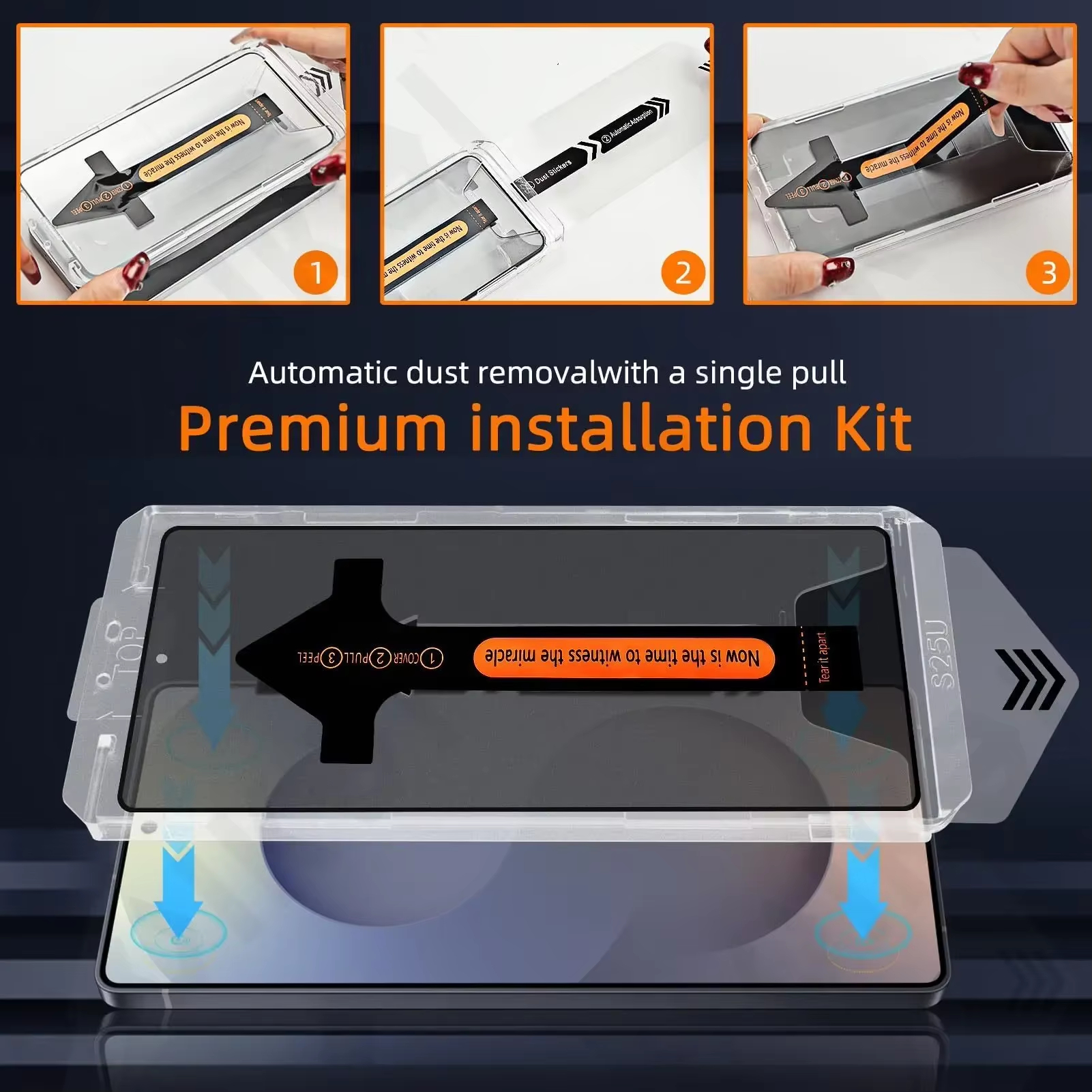 3pcs Privacy Protective Screen - Screen Alignment Tool recension och pris