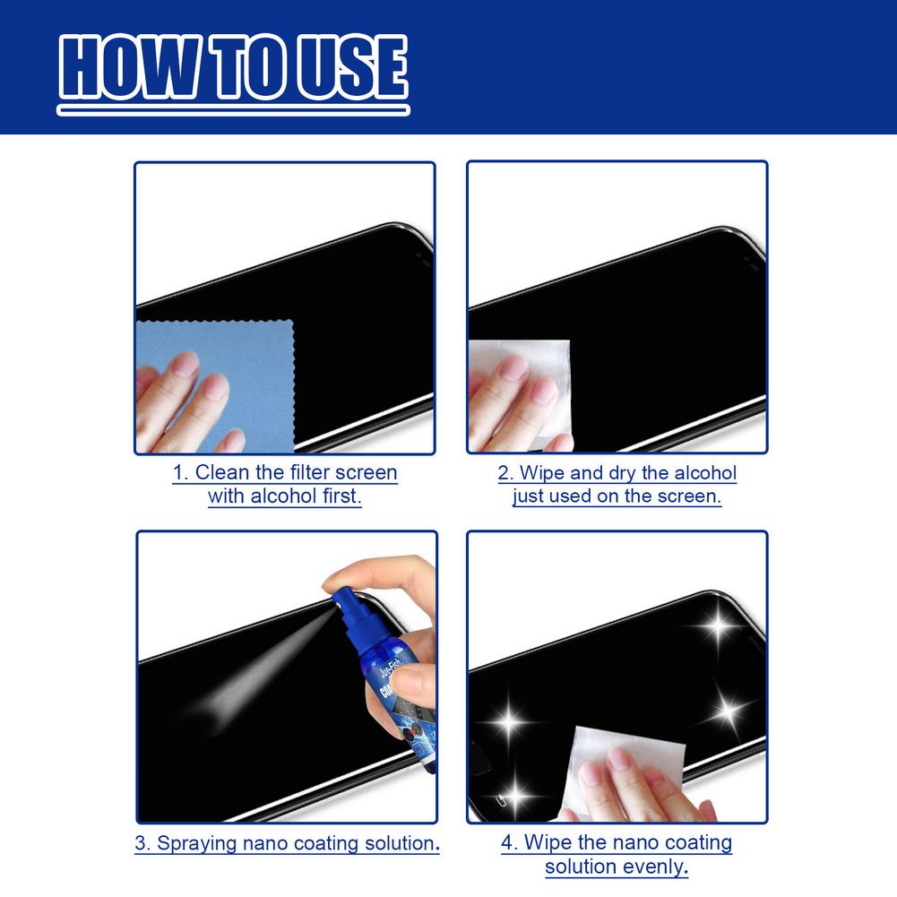 Liquid Screen Protector Spray  - Oleophobic Coating Spray recension och pris