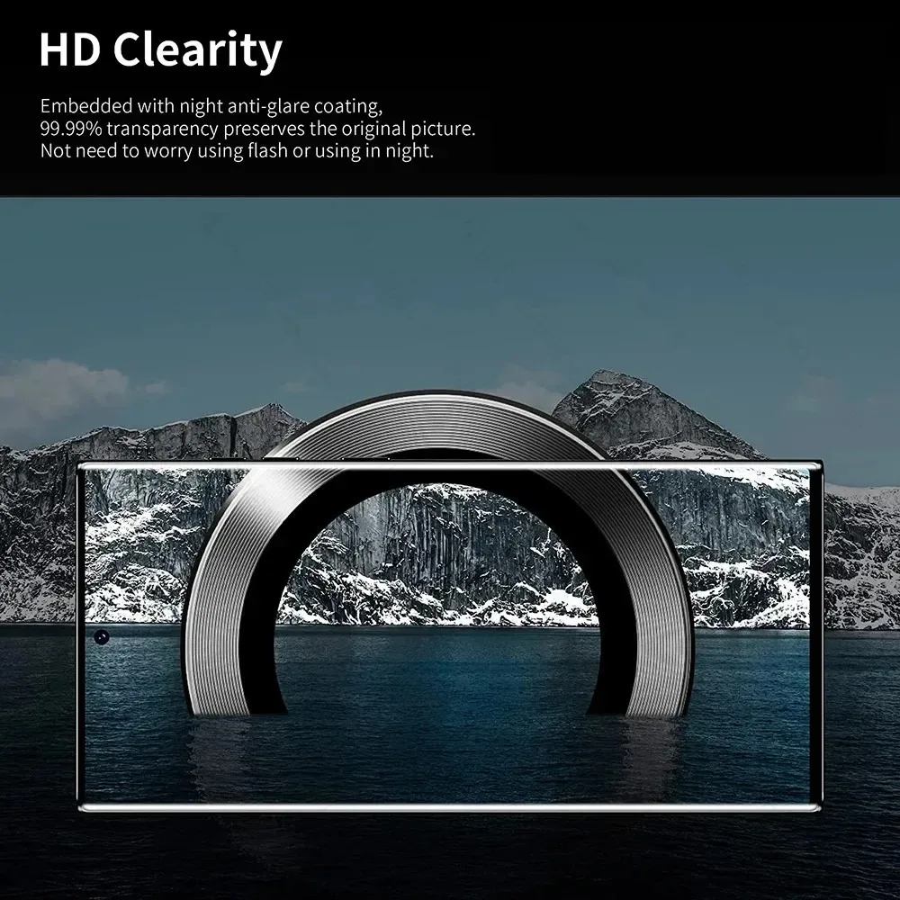 Metal Camera Lens Protector Fo - Tempered Glass Screen 9H recension och pris