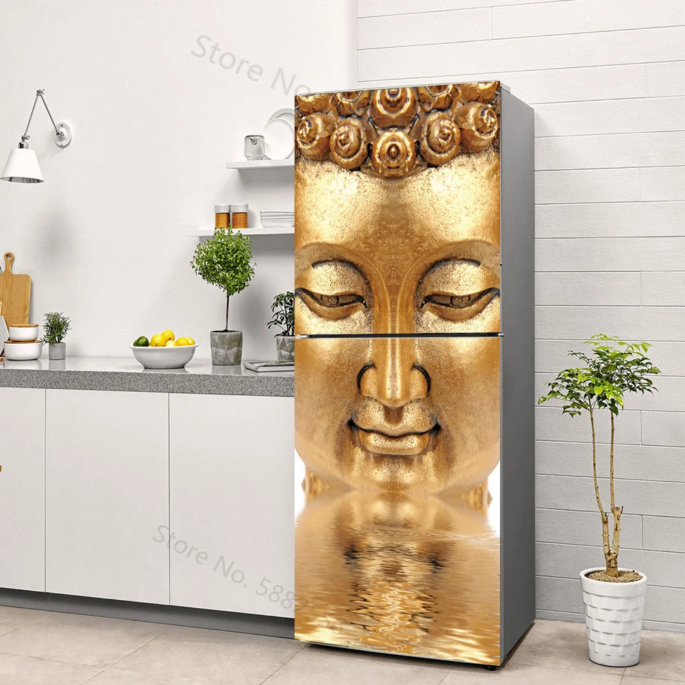 Buddha Art Vinyl Fridge Sticke - Full Cover Adhesive recension och pris