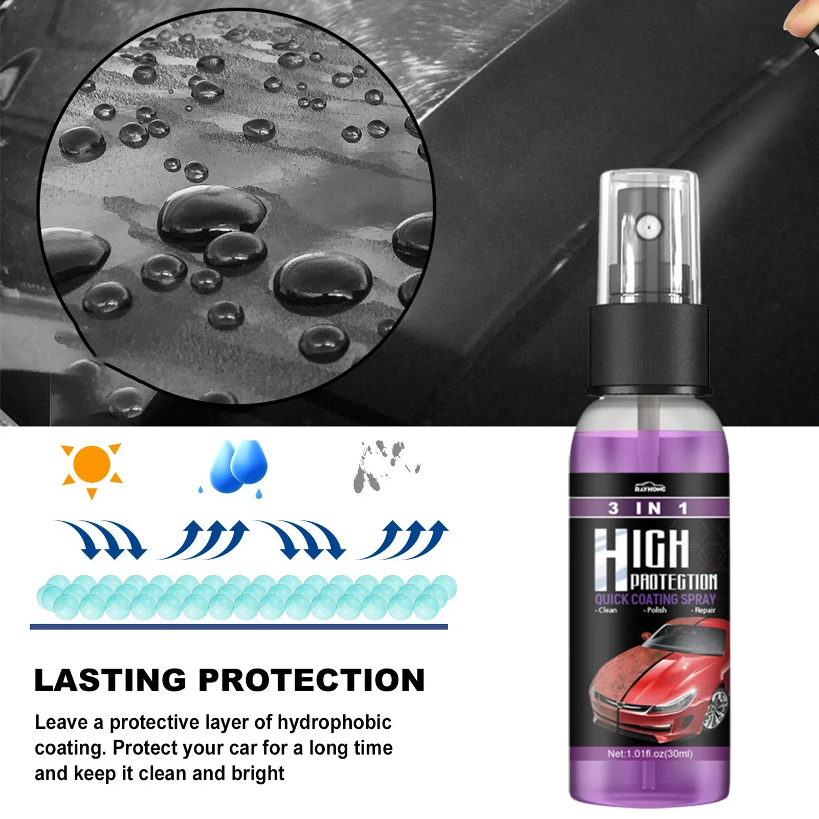 3 in 1 Car Ceramic Liquid Coat - Nano Liquid Coating recension och pris
