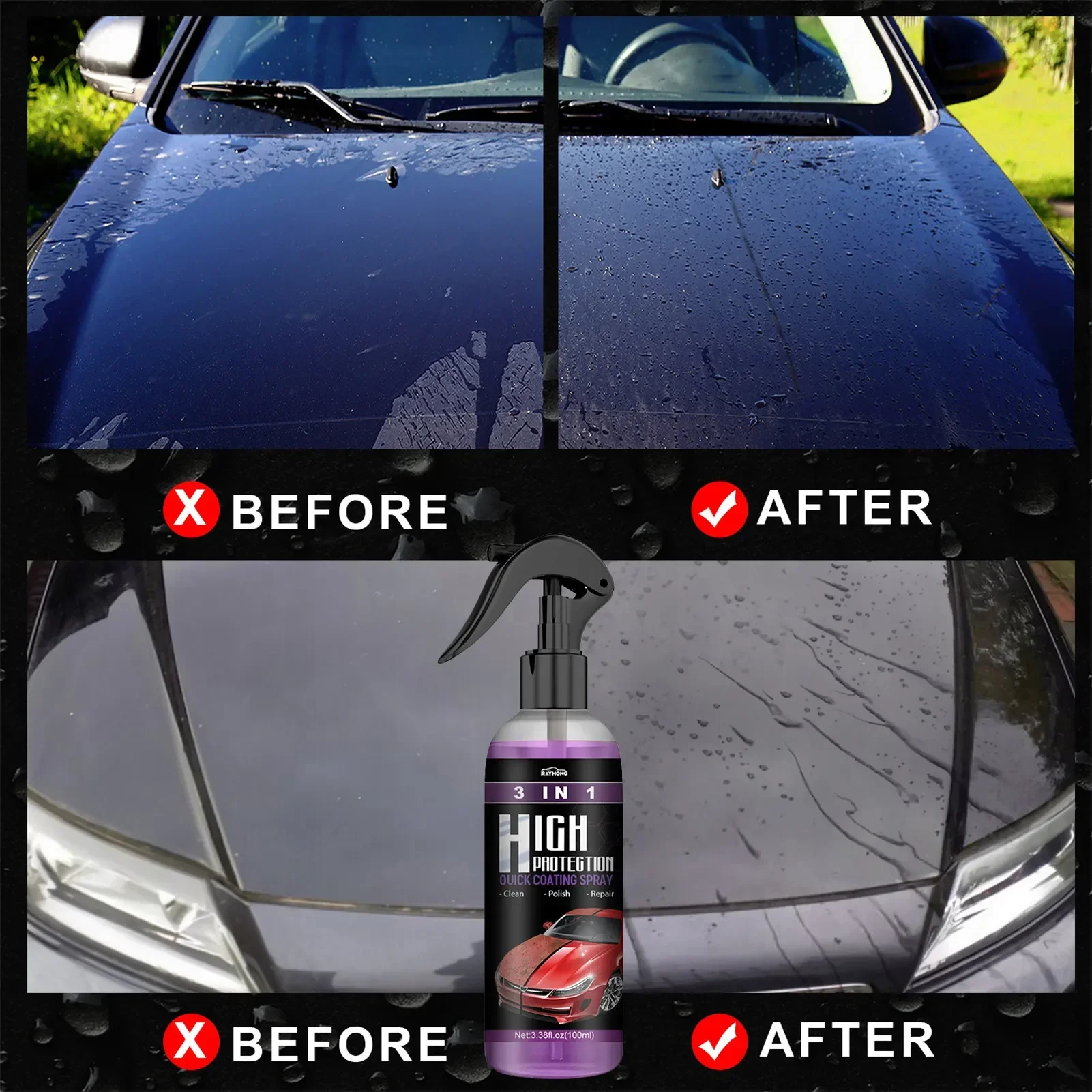 3 in 1 Car Ceramic Liquid Coat - Nano Liquid Coating recension och pris