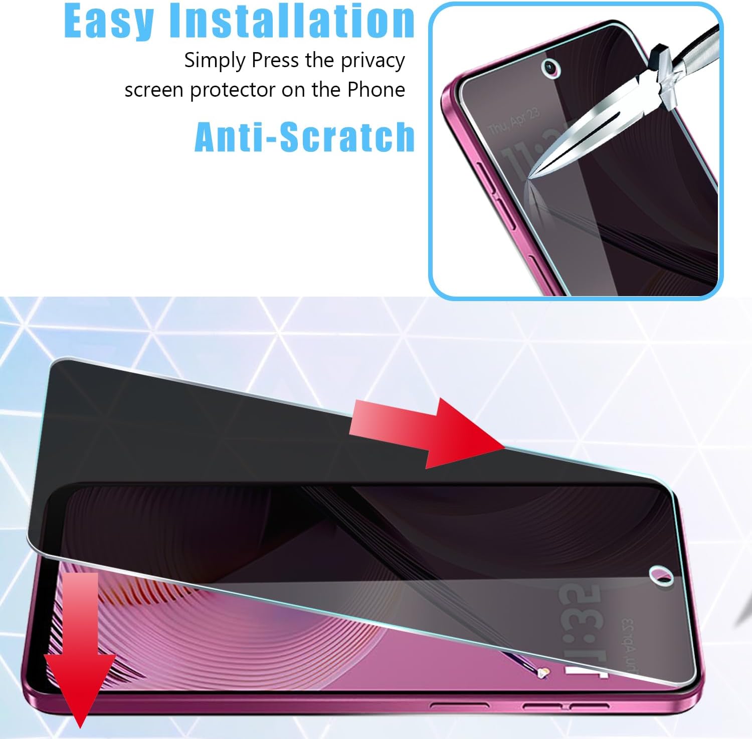 [2 Pack] For Moto G 5G 2025 Pr - Privacy Filter 2Pack recension och pris