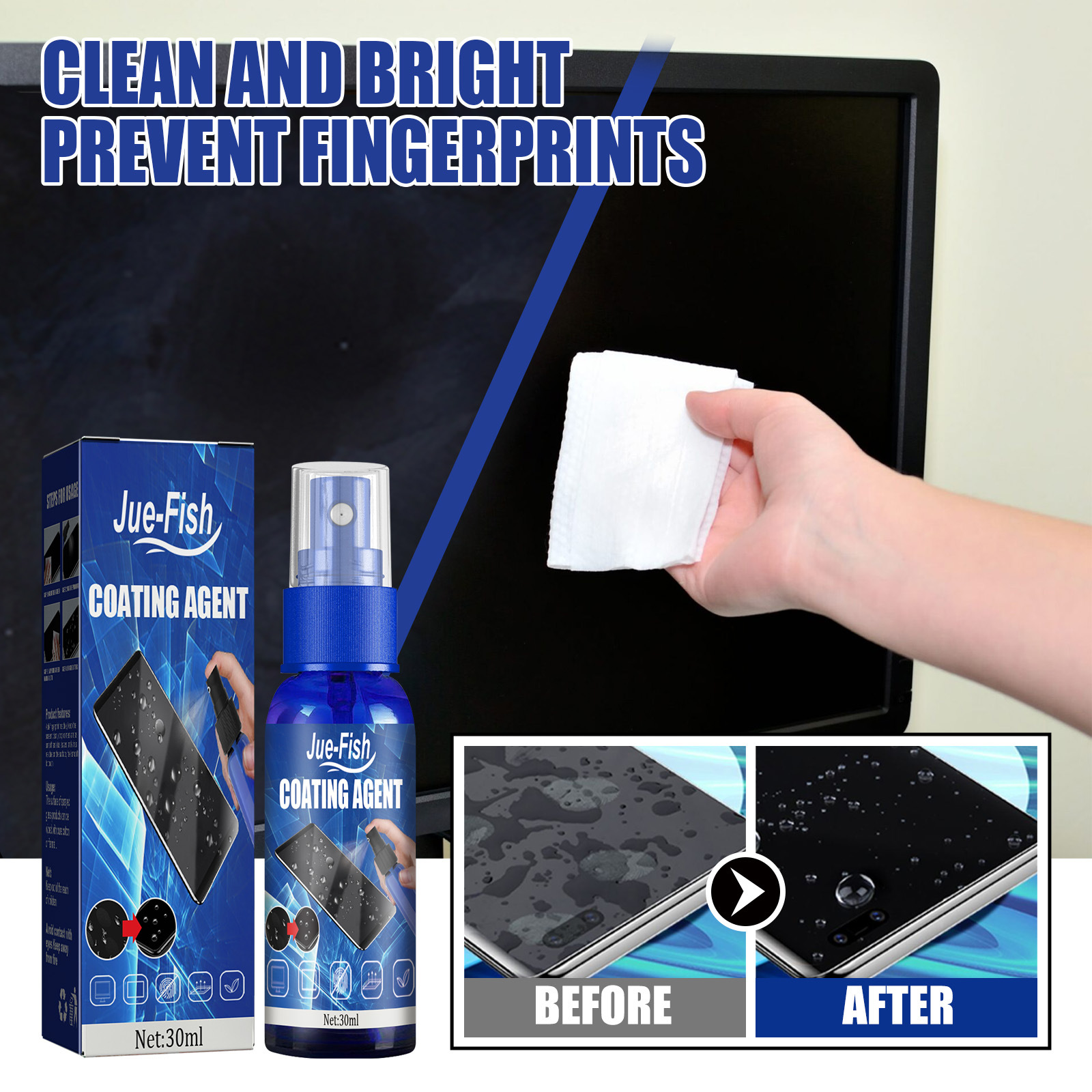 Liquid Screen Protector Spray  - Oleophobic Coating Spray recension och pris