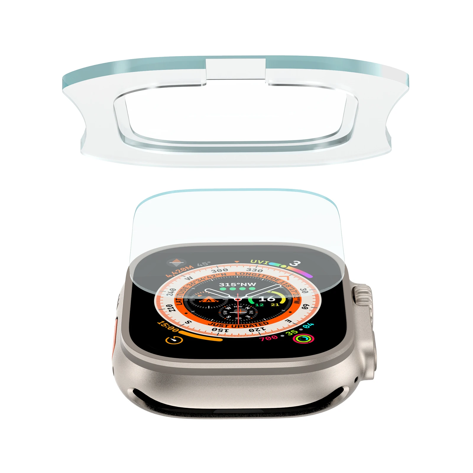 Tempered Glass for Apple Watch - Screen Alignment Tool recension och pris