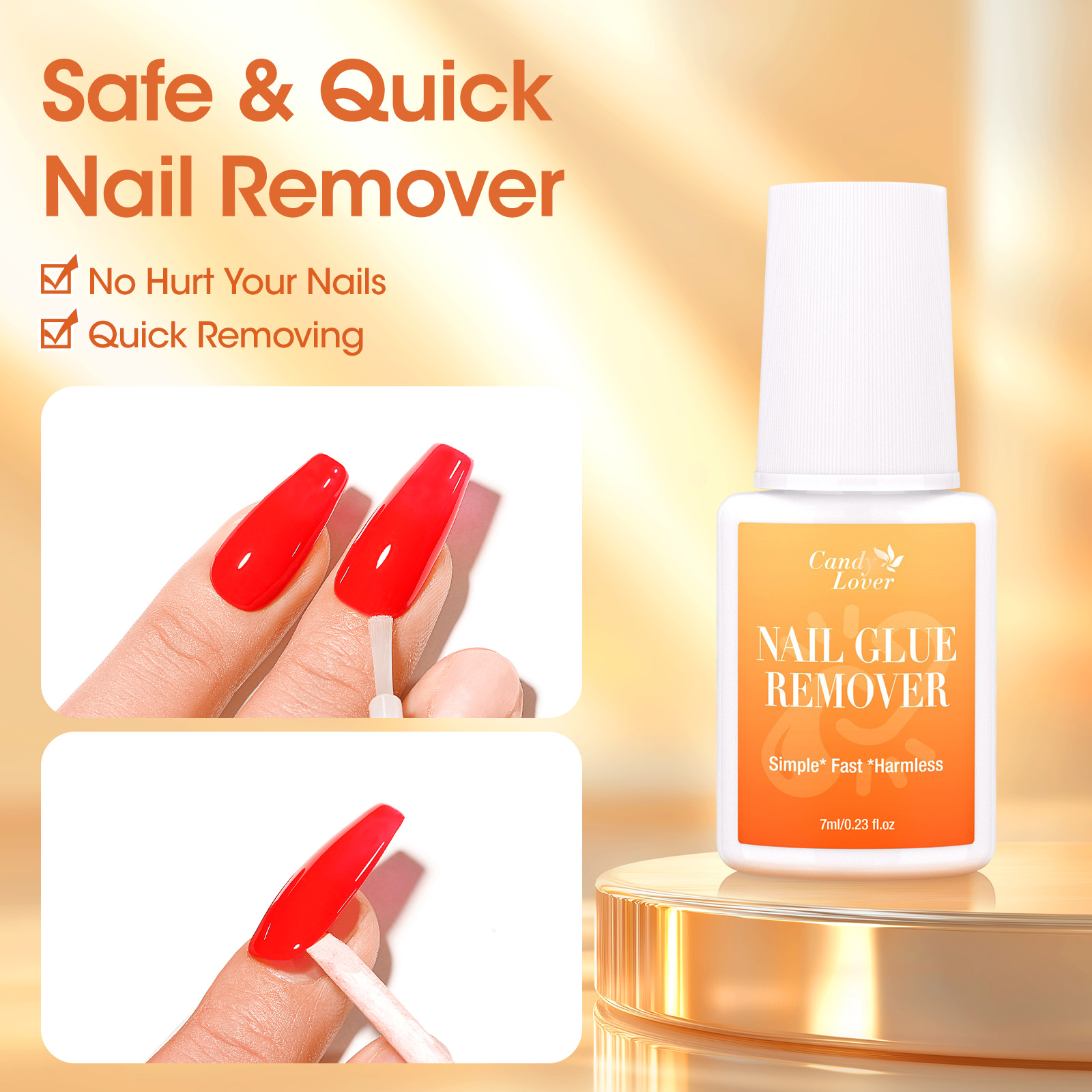 Super Strong Nail Glue Remover - Liquid Uv Glue Kit recension och pris