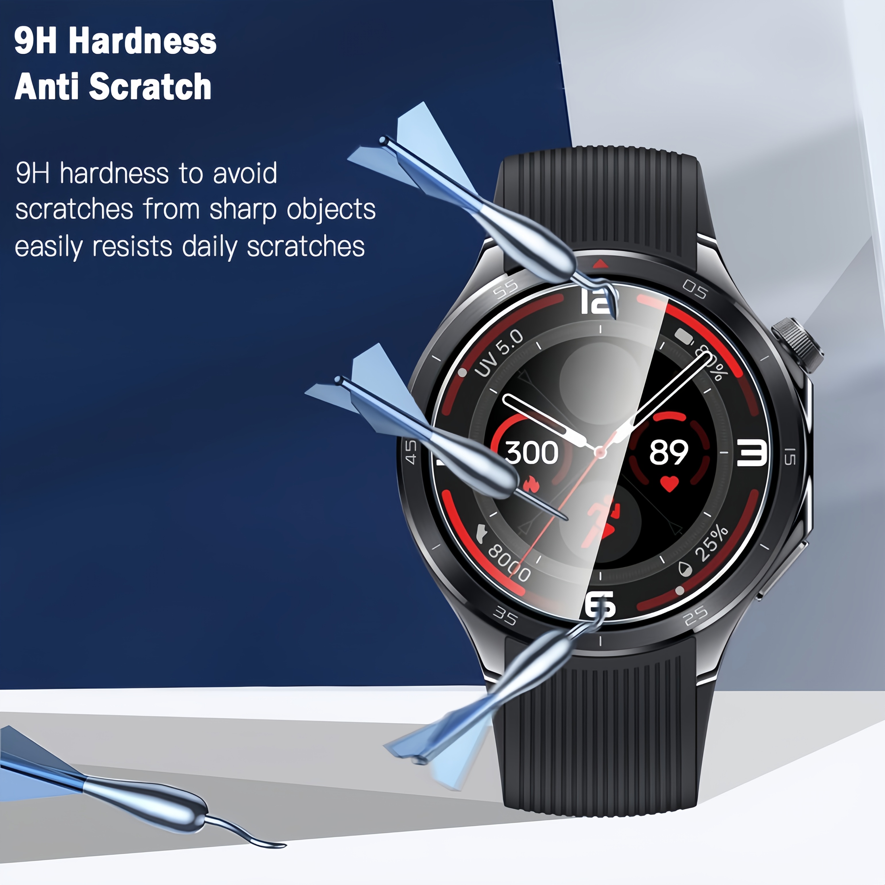 3PCS 9H Tempered Glass Screen  - Smartwatch Screen Film recension och pris