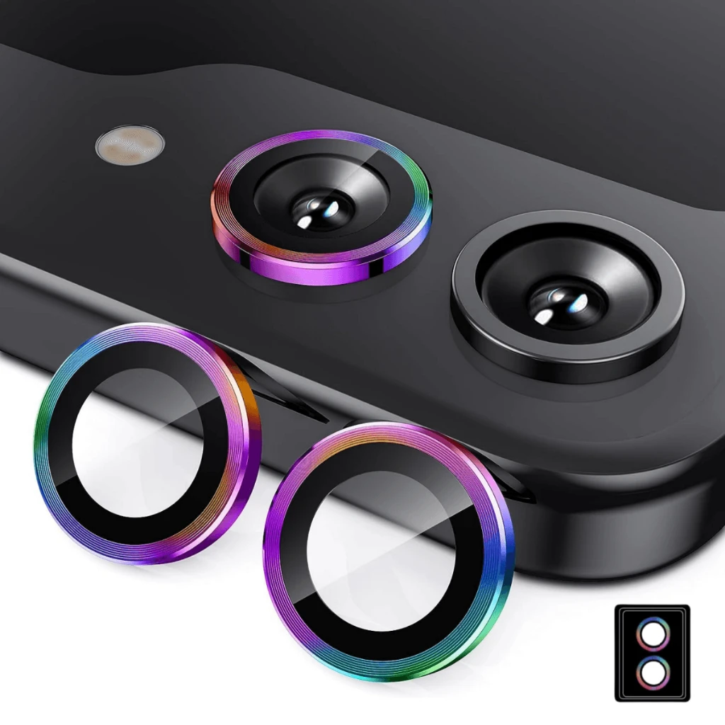 Metal Camera Lens Protector Fo - Tempered Glass Screen 9H recension och pris