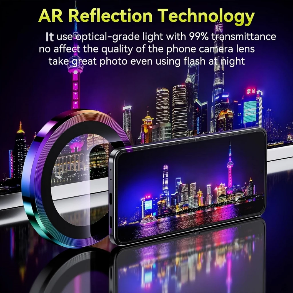 Metal Camera Lens Protector Fo - Tempered Glass Screen 9H recension och pris