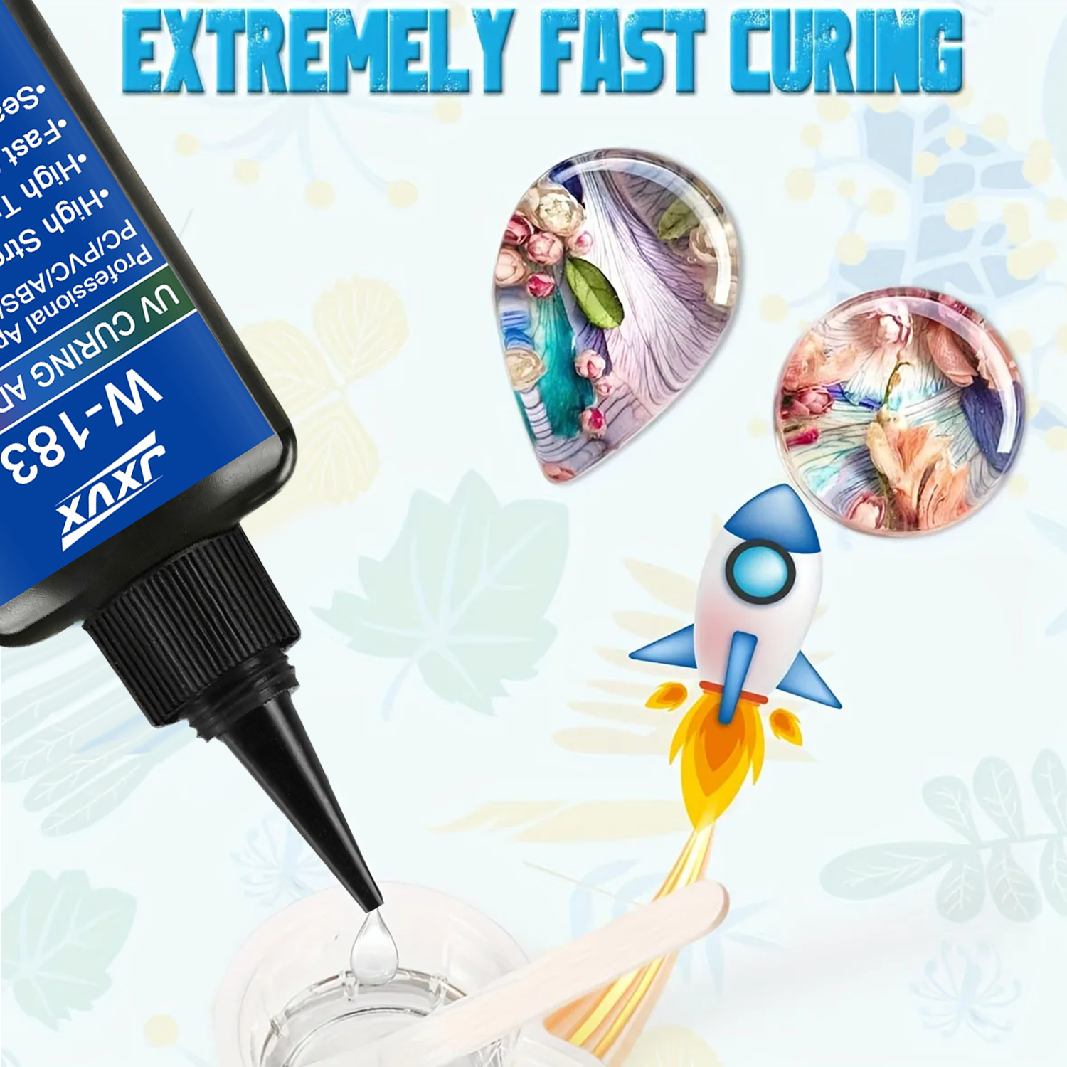 50ml UV Resin Kits With Lamp U - Liquid Uv Glue Kit recension och pris